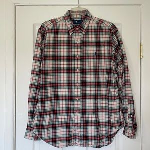 Ralph Lauren L classic fit plaid flannel shirt